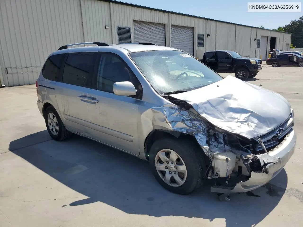 2010 Kia Sedona Lx VIN: KNDMG4C33A6356919 Lot: 65397995