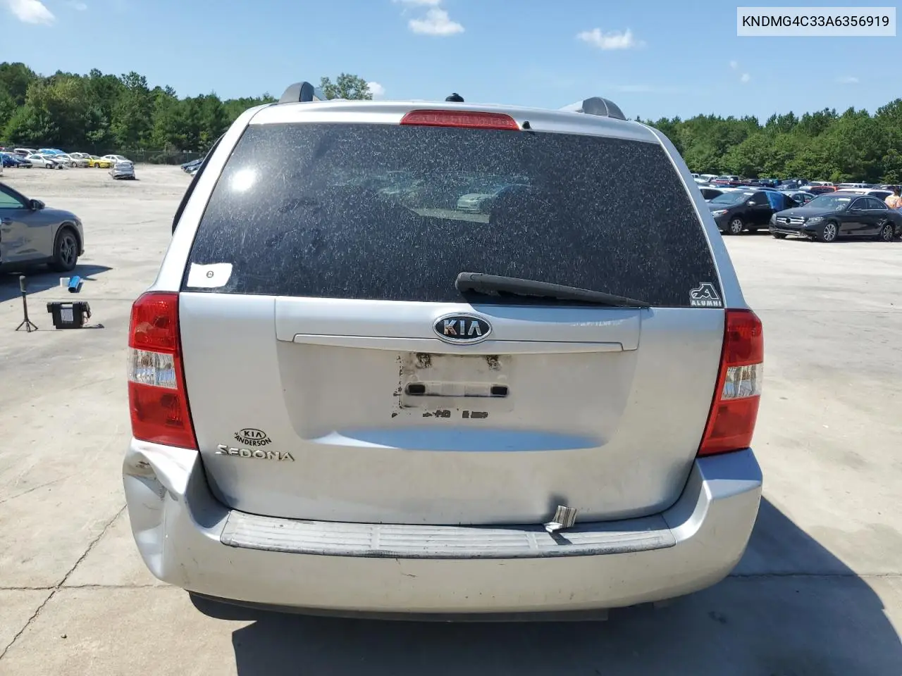 2010 Kia Sedona Lx VIN: KNDMG4C33A6356919 Lot: 65397995