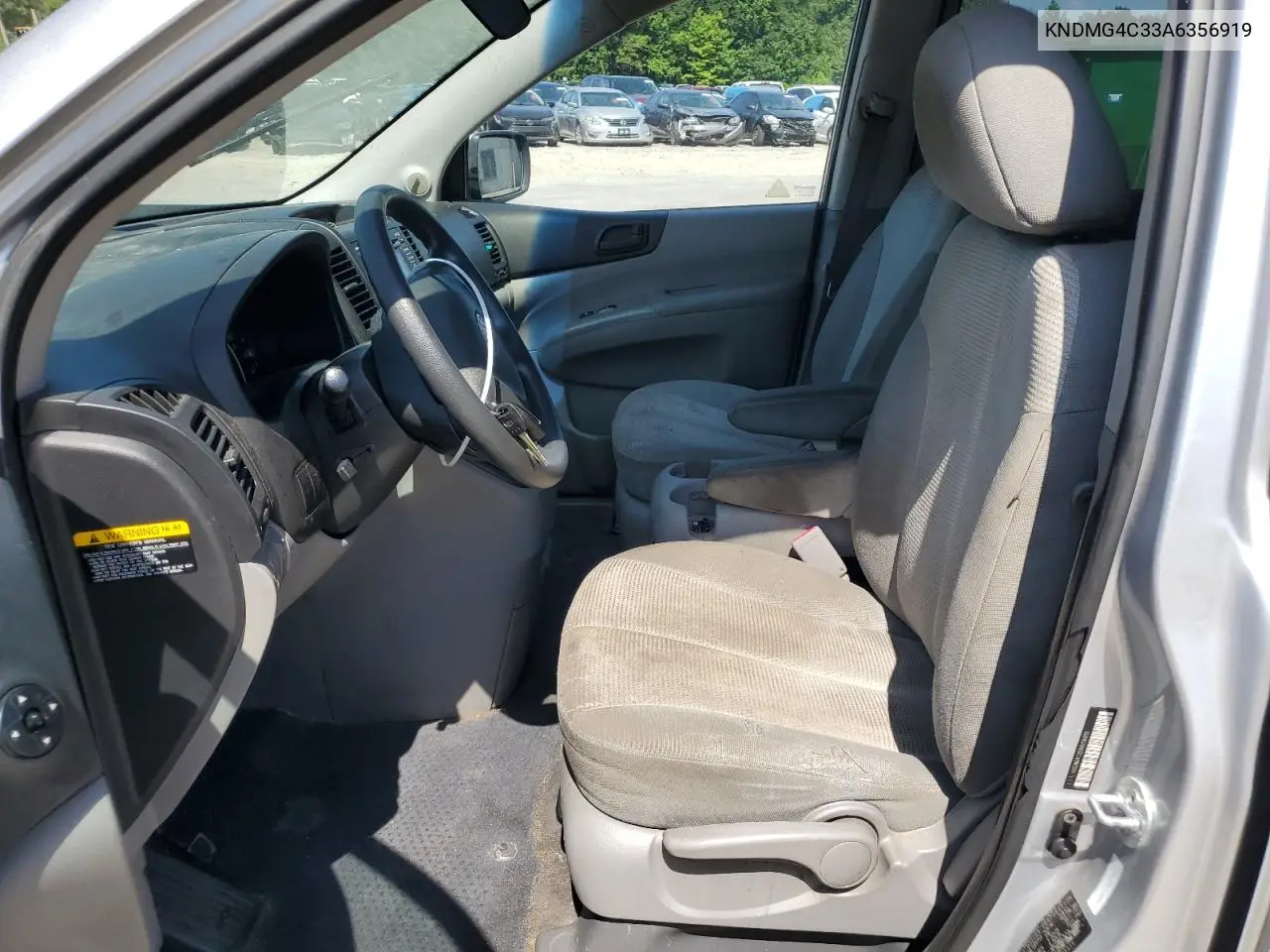 2010 Kia Sedona Lx VIN: KNDMG4C33A6356919 Lot: 65397995