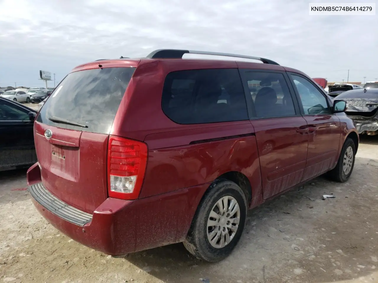 2011 Kia Sedona Lx VIN: KNDMG4C74B6414279 Lot: 47086955