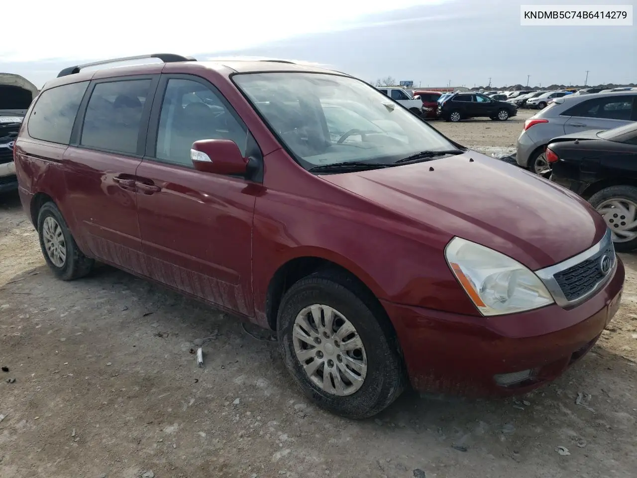 2011 Kia Sedona Lx VIN: KNDMG4C74B6414279 Lot: 47086955