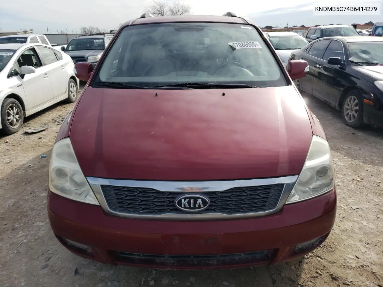 2011 Kia Sedona Lx VIN: KNDMG4C74B6414279 Lot: 47086955
