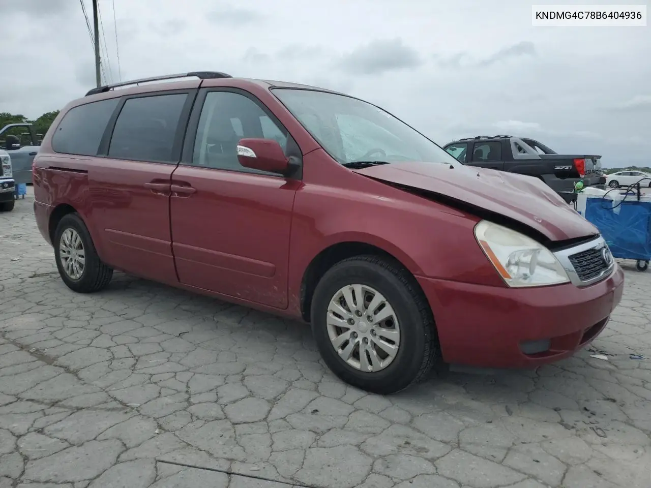 2011 Kia Sedona Lx VIN: KNDMG4C78B6404936 Lot: 55899445