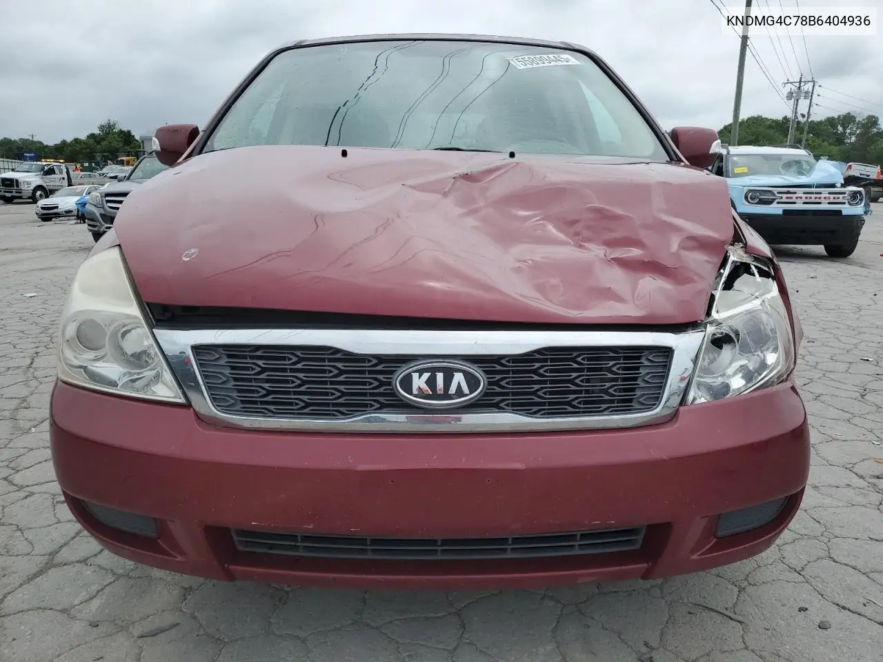 2011 Kia Sedona Lx VIN: KNDMG4C78B6404936 Lot: 55899445