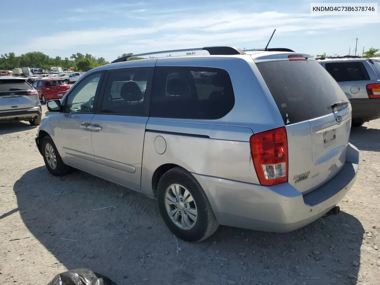 2011 Kia Sedona Lx VIN: KNDMG4C73B6378746 Lot: 56329555