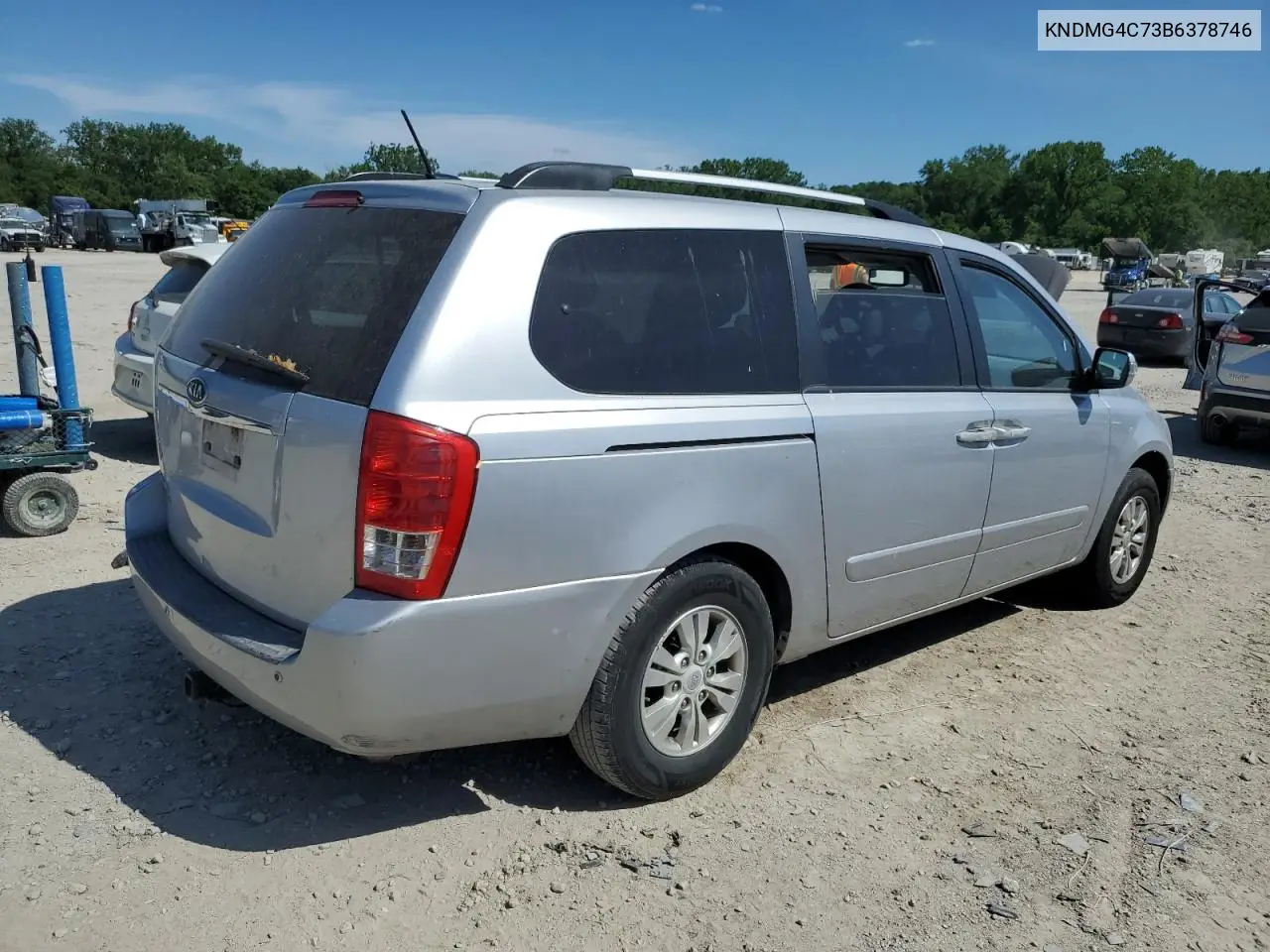 2011 Kia Sedona Lx VIN: KNDMG4C73B6378746 Lot: 56329555