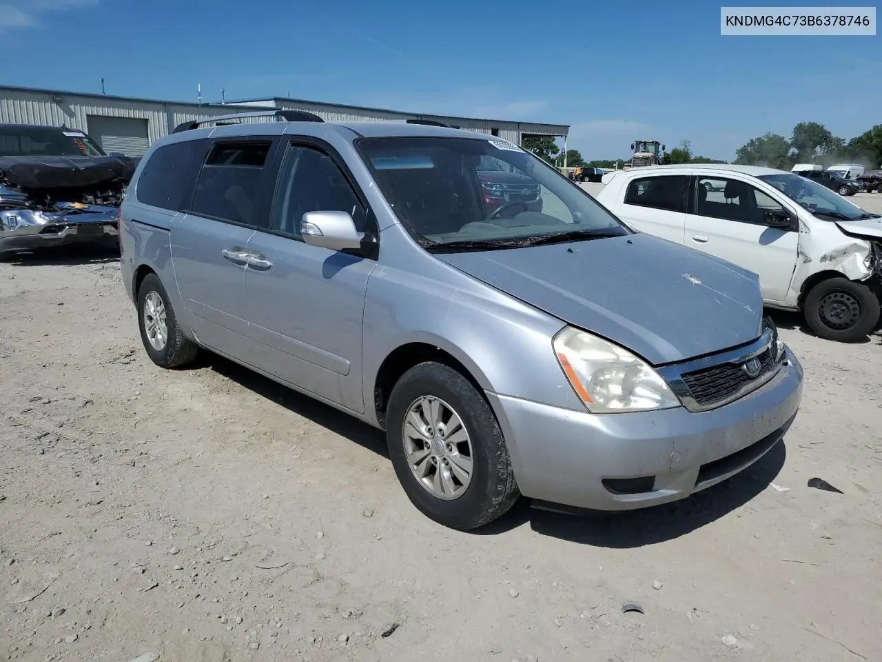2011 Kia Sedona Lx VIN: KNDMG4C73B6378746 Lot: 56329555