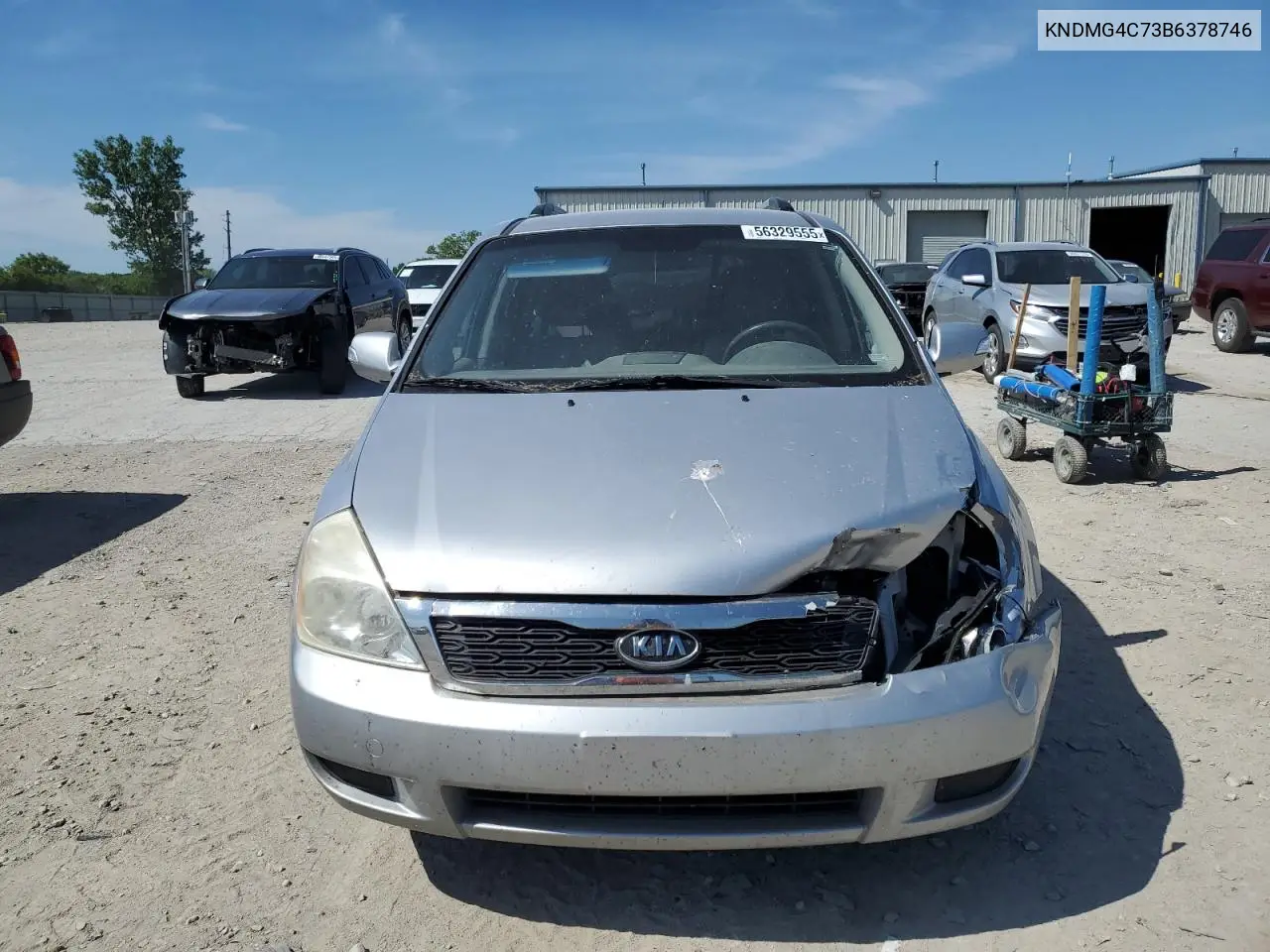 2011 Kia Sedona Lx VIN: KNDMG4C73B6378746 Lot: 56329555