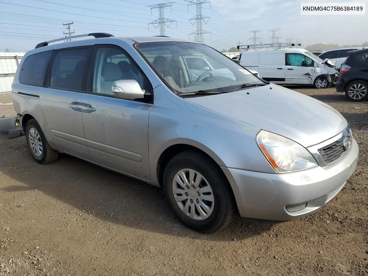 2011 Kia Sedona Lx VIN: KNDMG4C75B6384189 Lot: 56845275