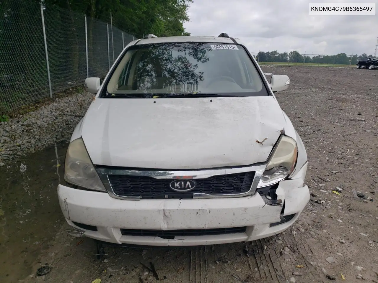 2011 Kia Sedona Lx VIN: KNDMG4C79B6365497 Lot: 60081815