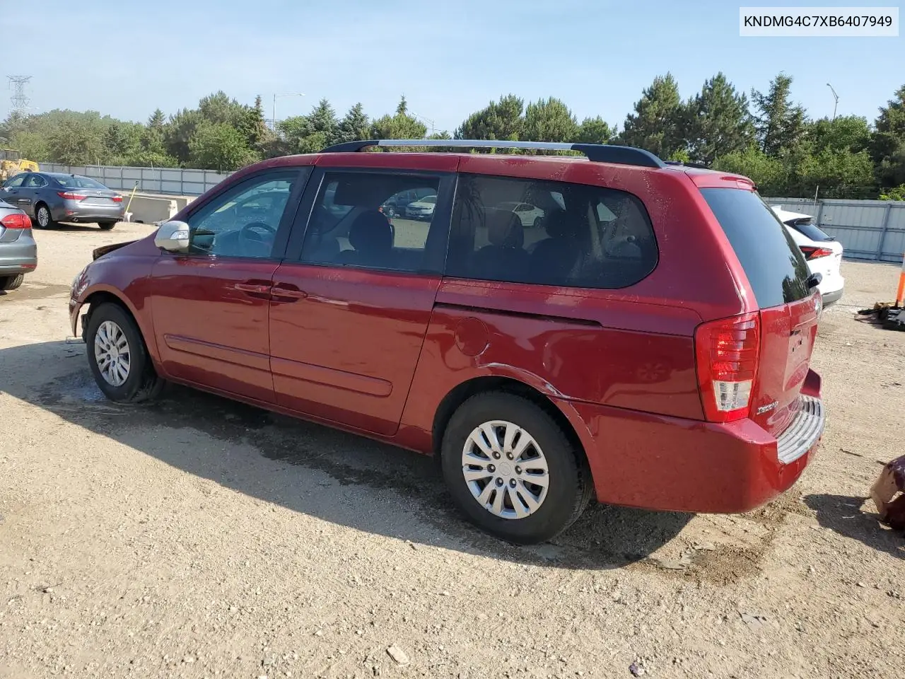 2011 Kia Sedona Lx VIN: KNDMG4C7XB6407949 Lot: 60655265