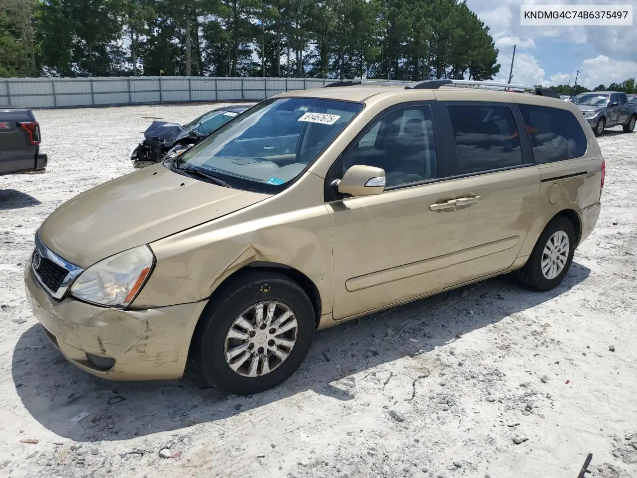 2011 Kia Sedona Lx VIN: KNDMG4C74B6375497 Lot: 61457675