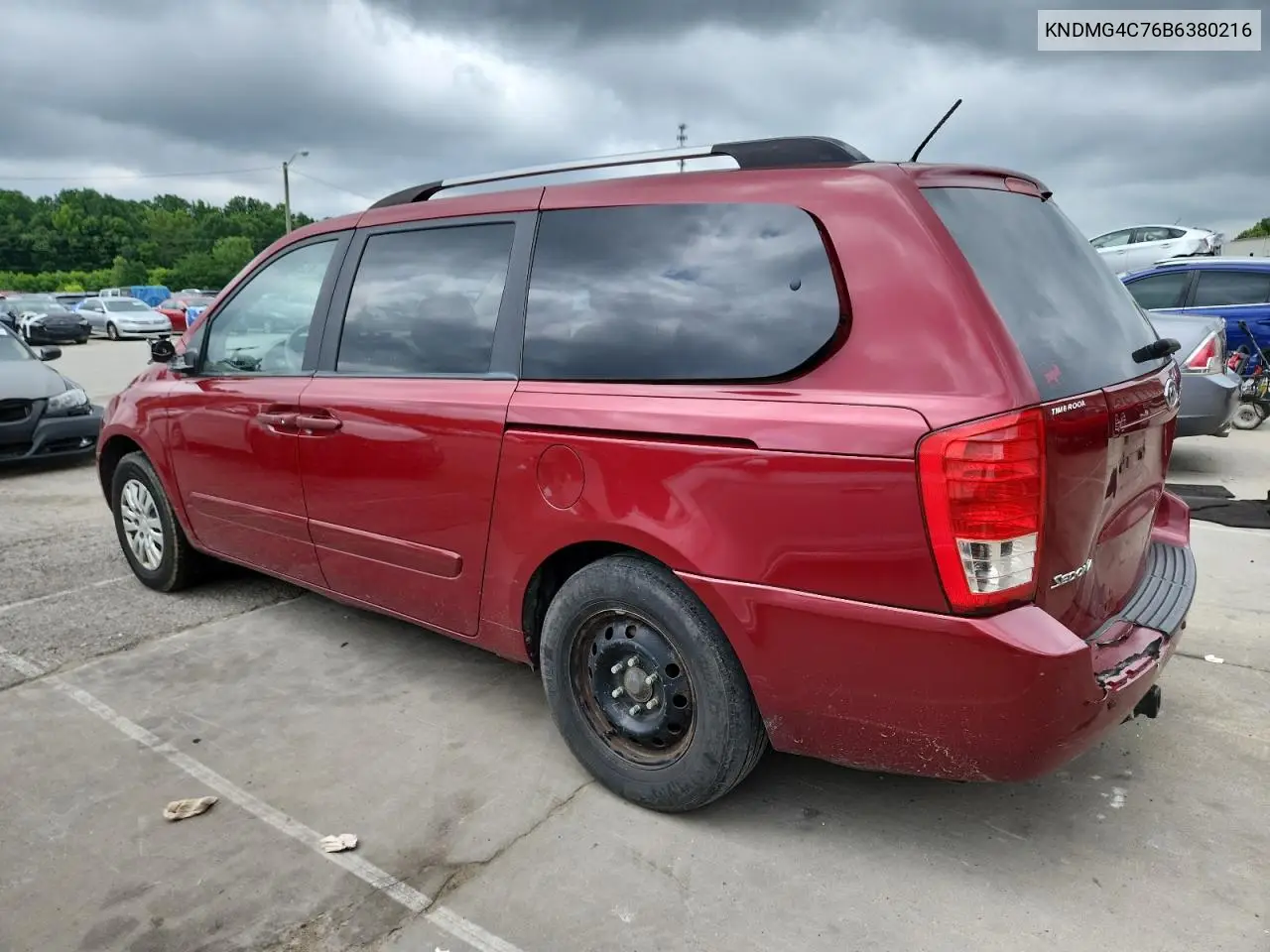 2011 Kia Sedona Lx VIN: KNDMG4C76B6380216 Lot: 61461555