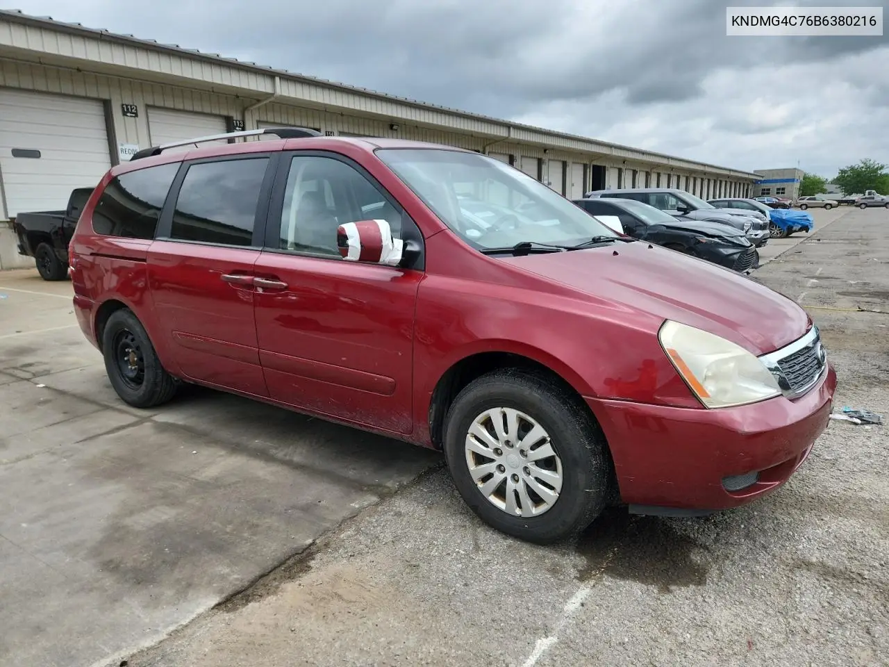 2011 Kia Sedona Lx VIN: KNDMG4C76B6380216 Lot: 61461555