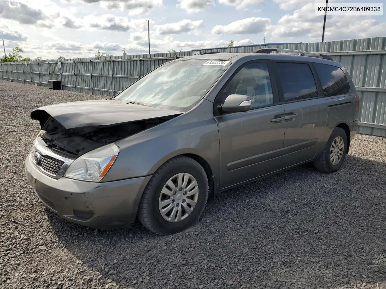 2011 Kia Sedona Lx VIN: KNDMG4C72B6409338 Lot: 61506125