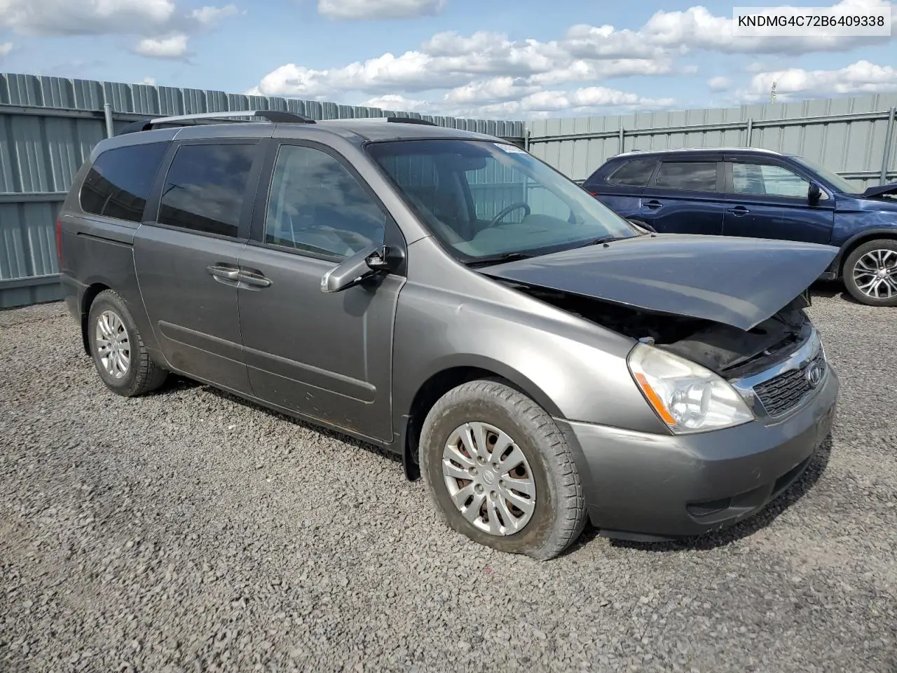 2011 Kia Sedona Lx VIN: KNDMG4C72B6409338 Lot: 61506125