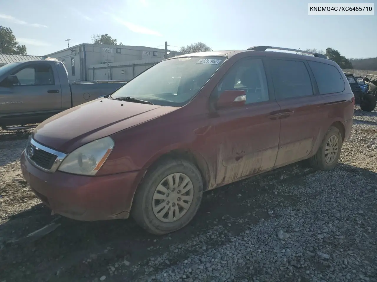 2012 Kia Sedona Lx VIN: KNDMG4C7XC6465710 Lot: 46810955