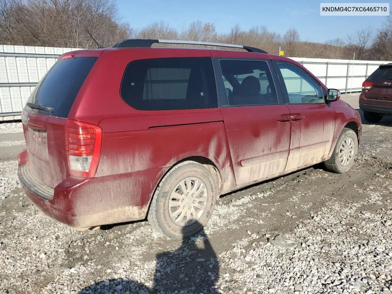 2012 Kia Sedona Lx VIN: KNDMG4C7XC6465710 Lot: 46810955