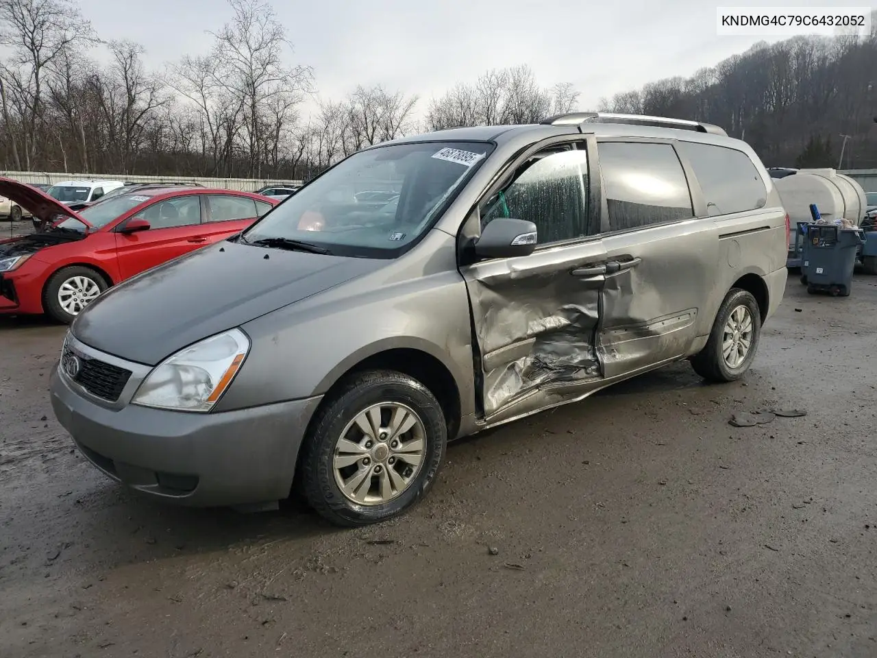 2012 Kia Sedona Lx VIN: KNDMG4C79C6432052 Lot: 46878895