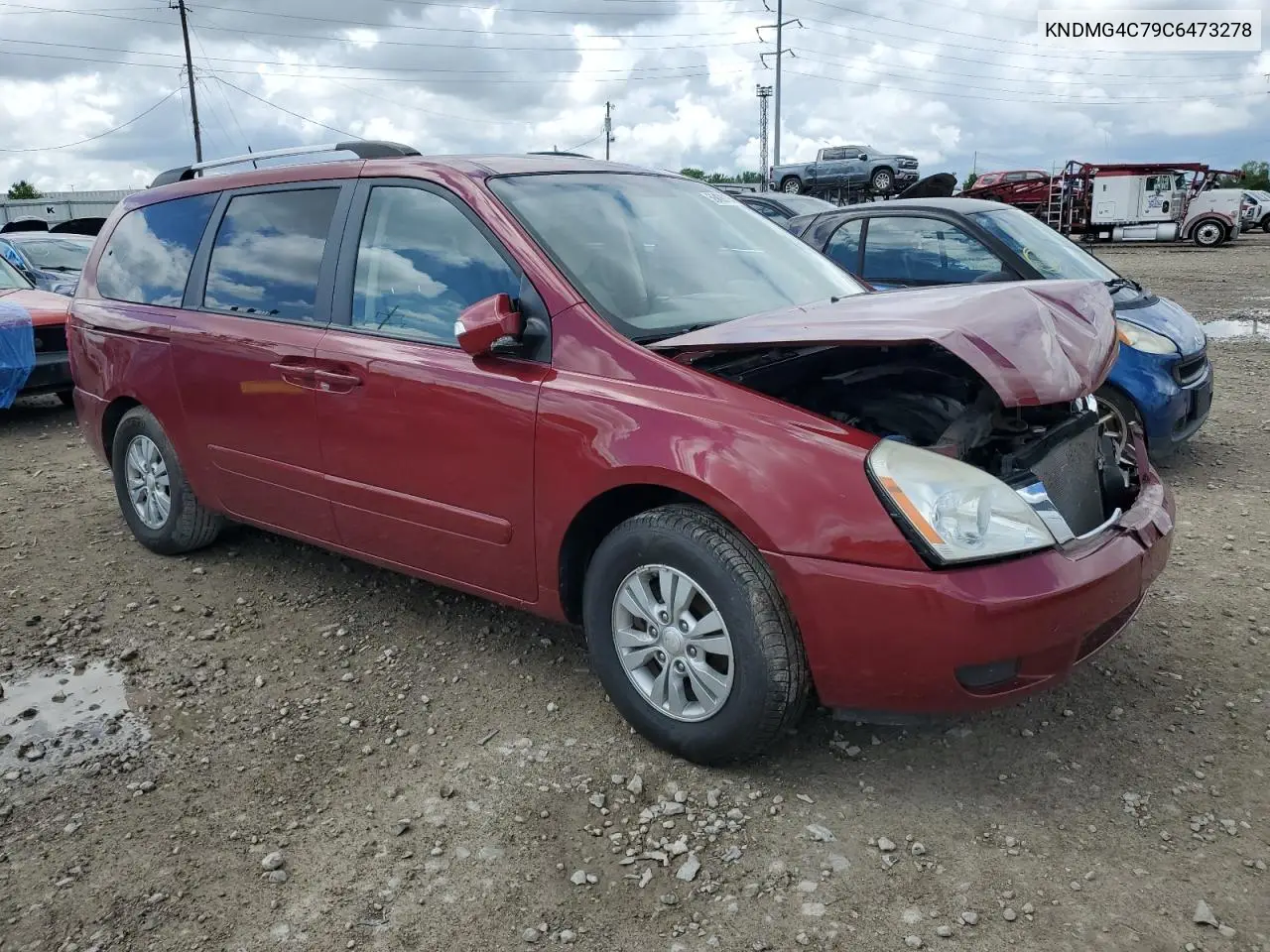 2012 Kia Sedona Lx VIN: KNDMG4C79C6473278 Lot: 56499195