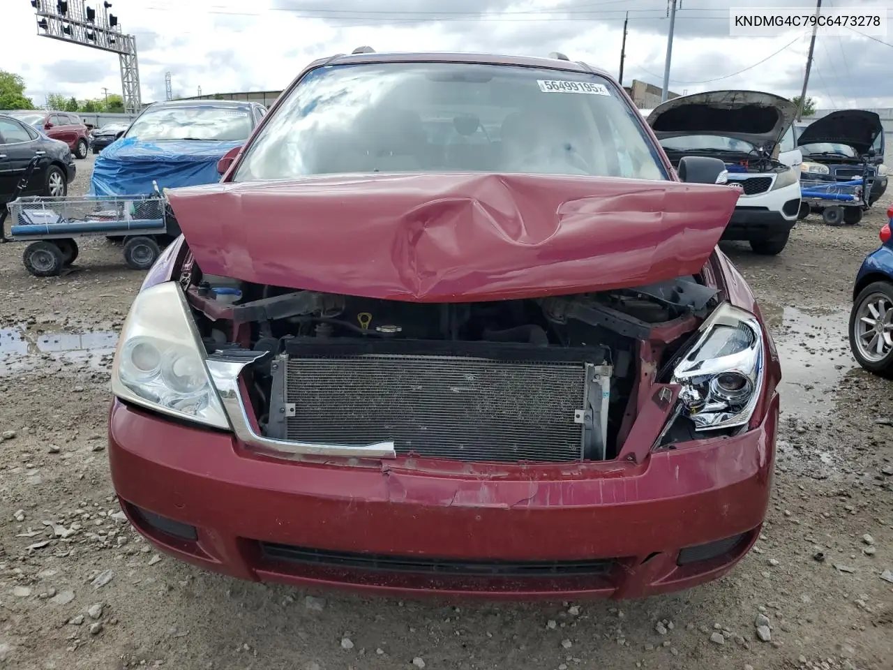 2012 Kia Sedona Lx VIN: KNDMG4C79C6473278 Lot: 56499195