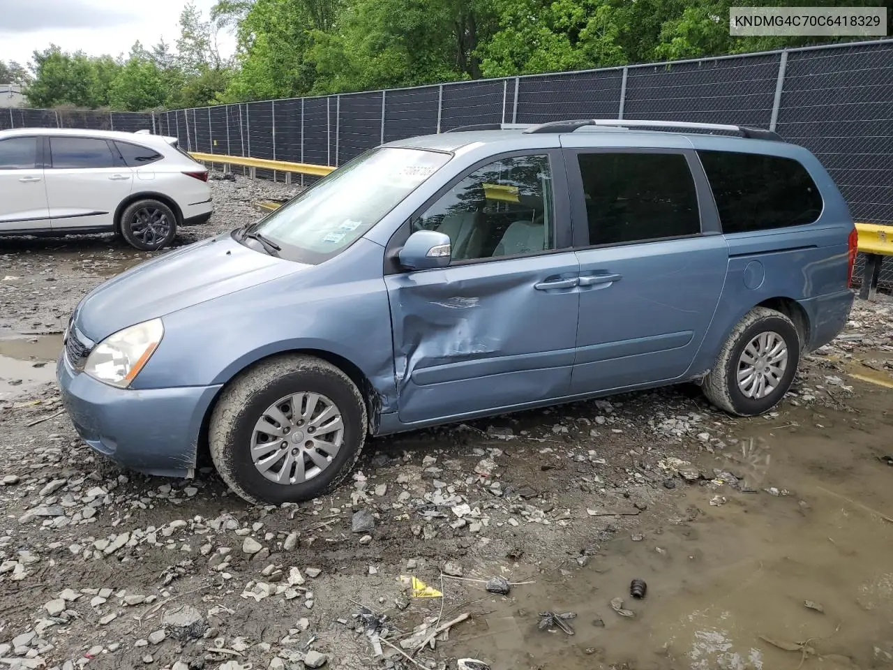 2012 Kia Sedona Lx VIN: KNDMG4C70C6418329 Lot: 57066705