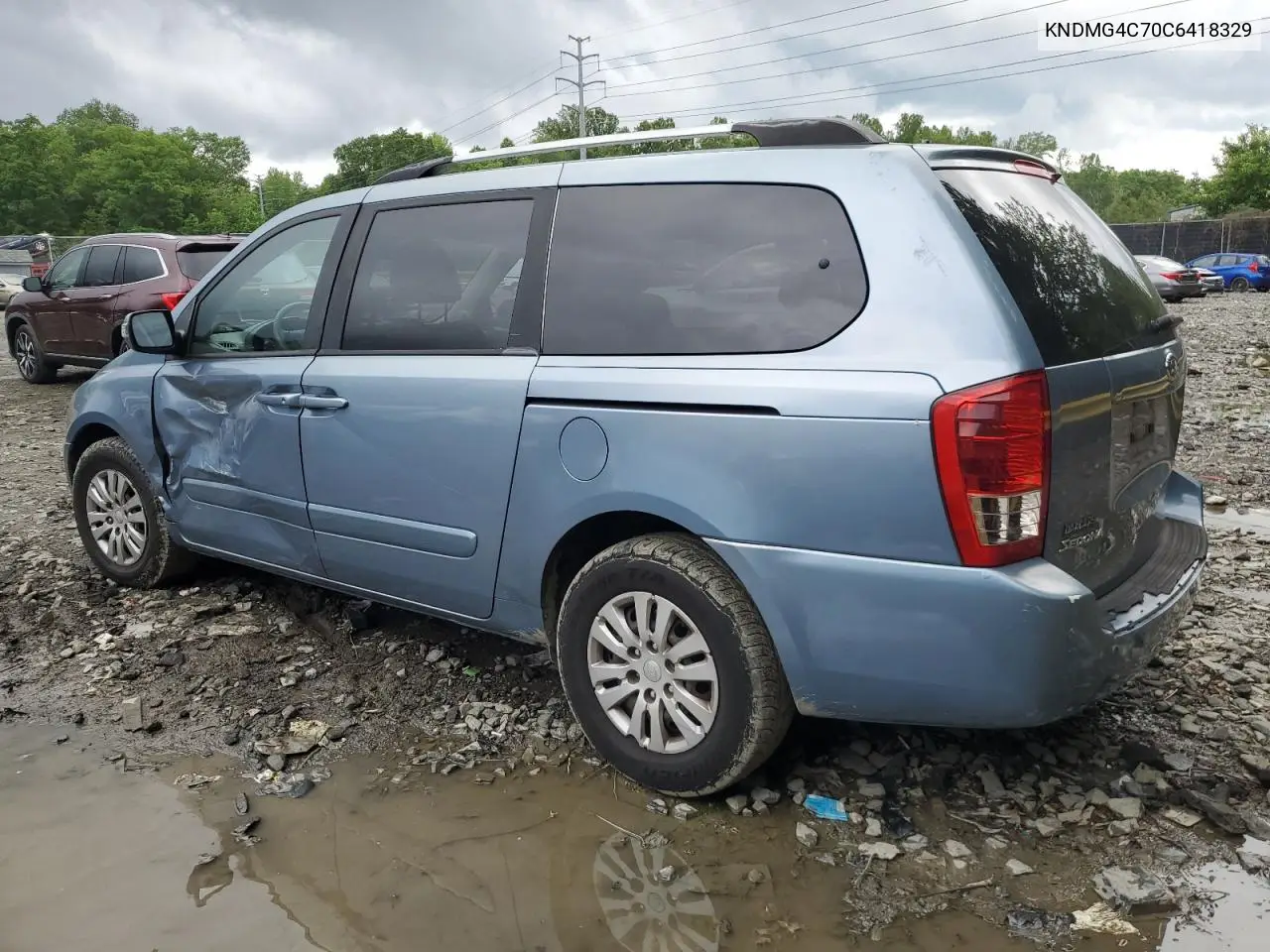 2012 Kia Sedona Lx VIN: KNDMG4C70C6418329 Lot: 57066705