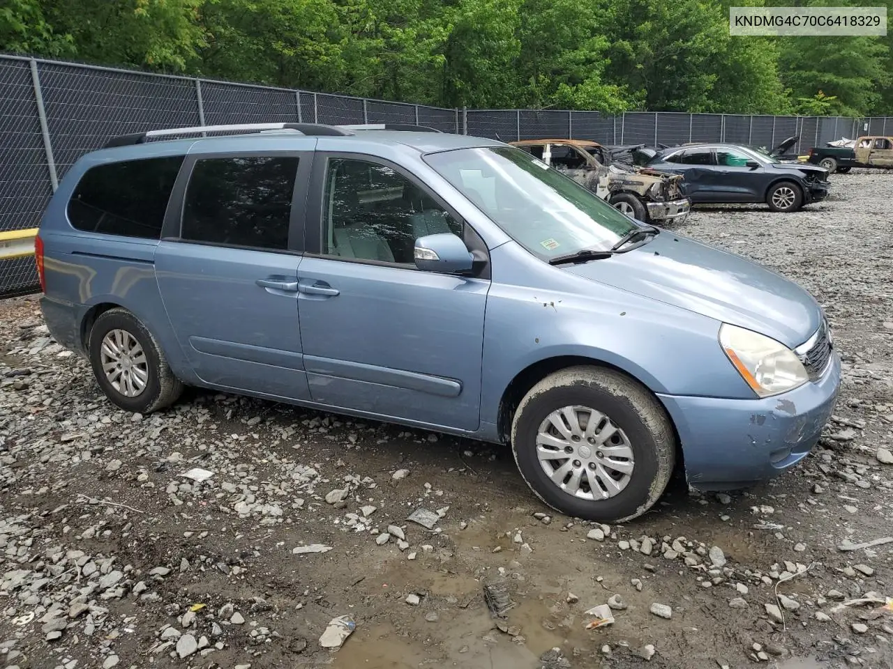 2012 Kia Sedona Lx VIN: KNDMG4C70C6418329 Lot: 57066705
