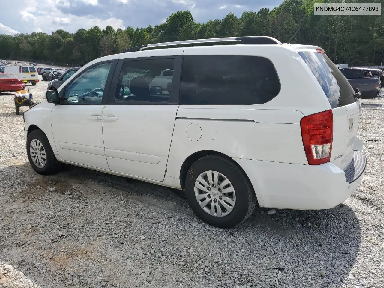 2012 Kia Sedona Lx VIN: KNDMG4C74C6477898 Lot: 61295925