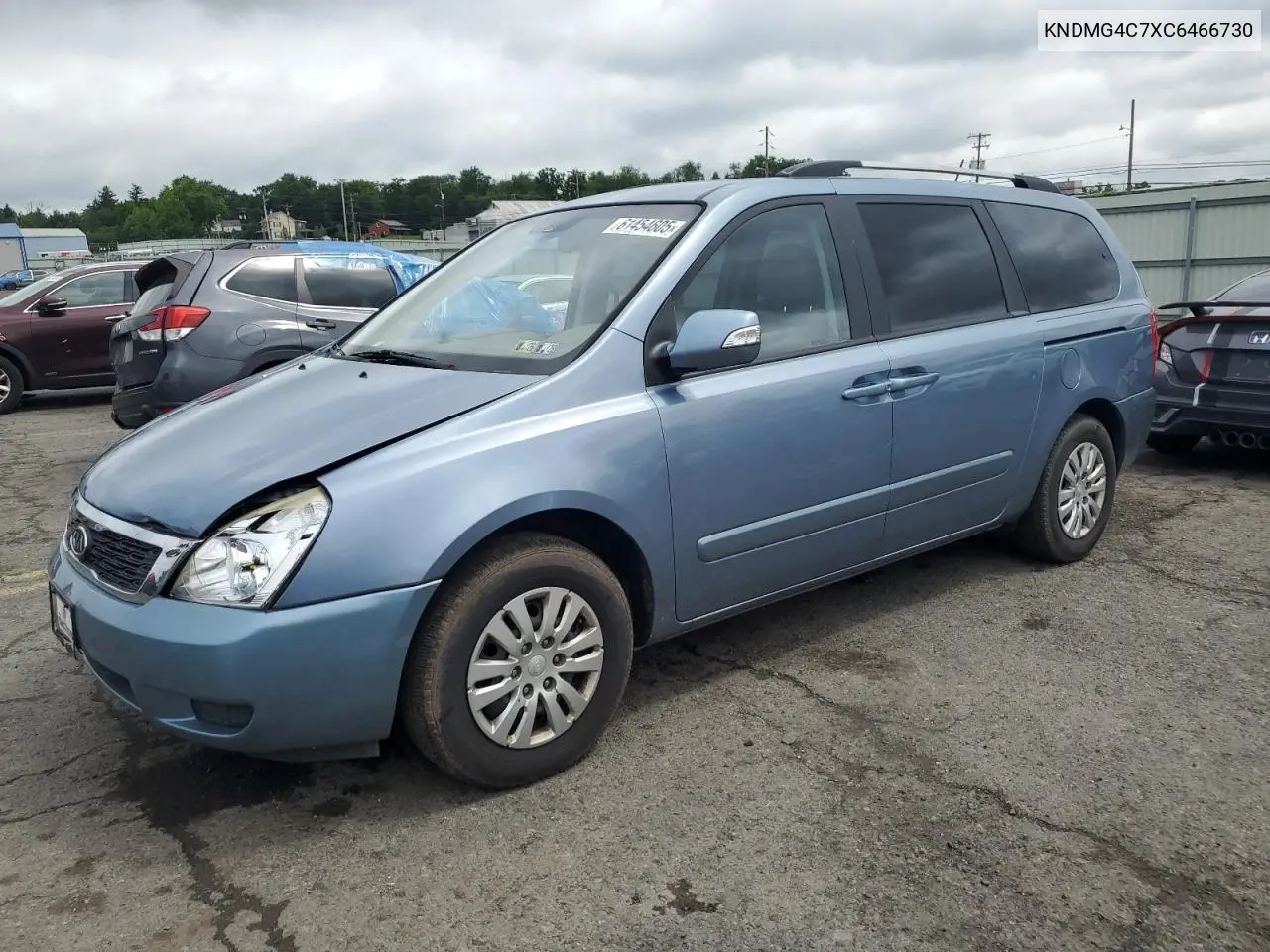2012 Kia Sedona Lx VIN: KNDMG4C7XC6466730 Lot: 61454605