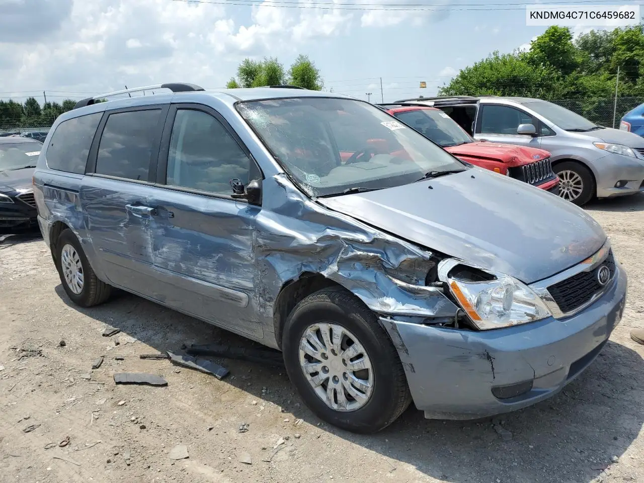 2012 Kia Sedona Lx VIN: KNDMG4C71C6459682 Lot: 61762475
