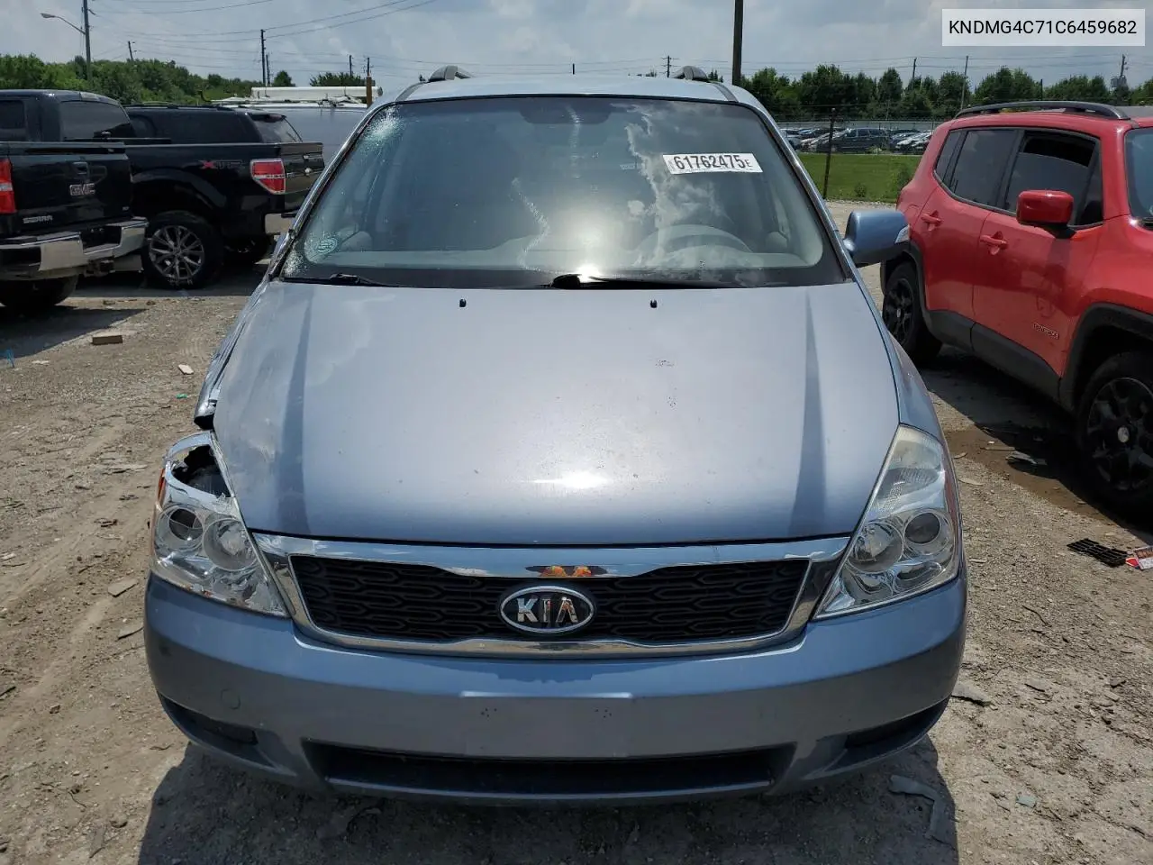 2012 Kia Sedona Lx VIN: KNDMG4C71C6459682 Lot: 61762475