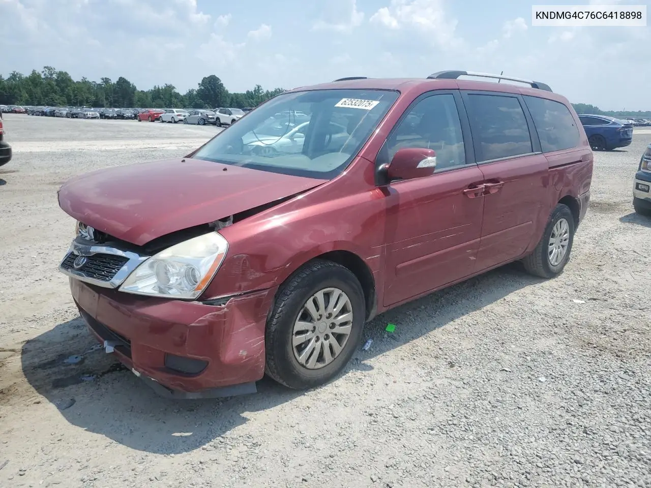 2012 Kia Sedona Lx VIN: KNDMG4C76C6418898 Lot: 62532075