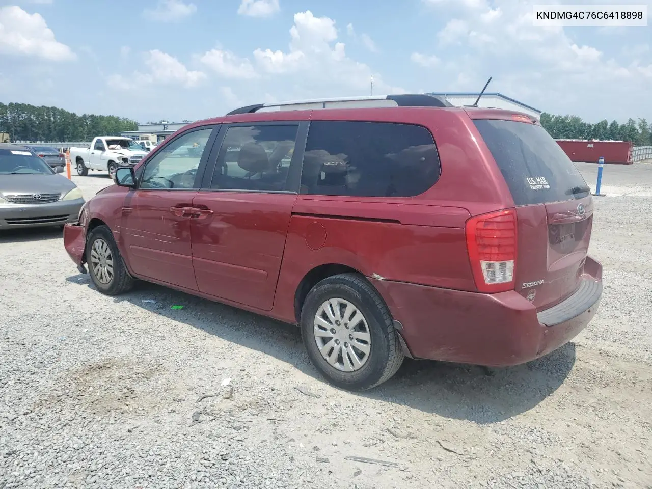 2012 Kia Sedona Lx VIN: KNDMG4C76C6418898 Lot: 62532075