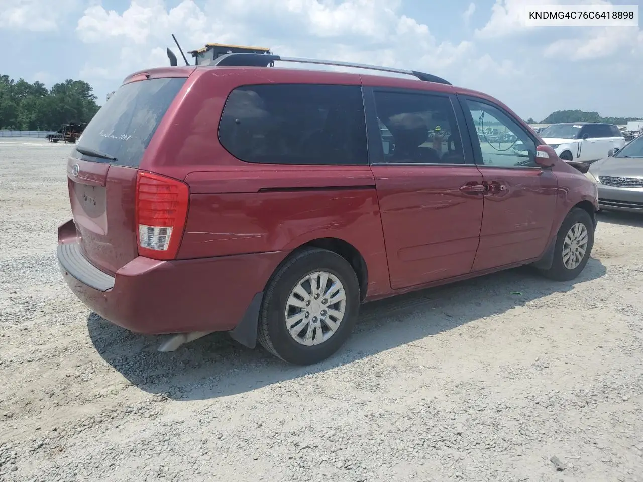 2012 Kia Sedona Lx VIN: KNDMG4C76C6418898 Lot: 62532075