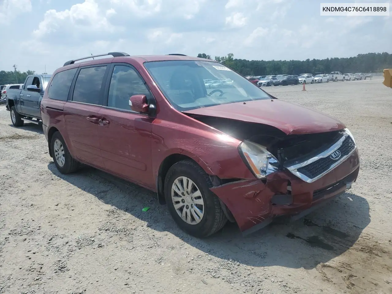 2012 Kia Sedona Lx VIN: KNDMG4C76C6418898 Lot: 62532075