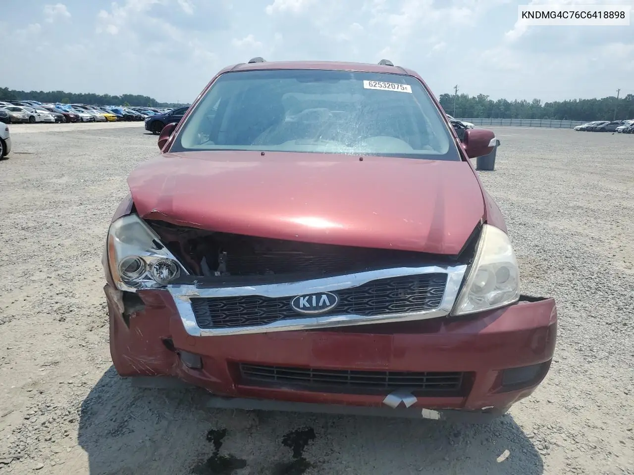 2012 Kia Sedona Lx VIN: KNDMG4C76C6418898 Lot: 62532075