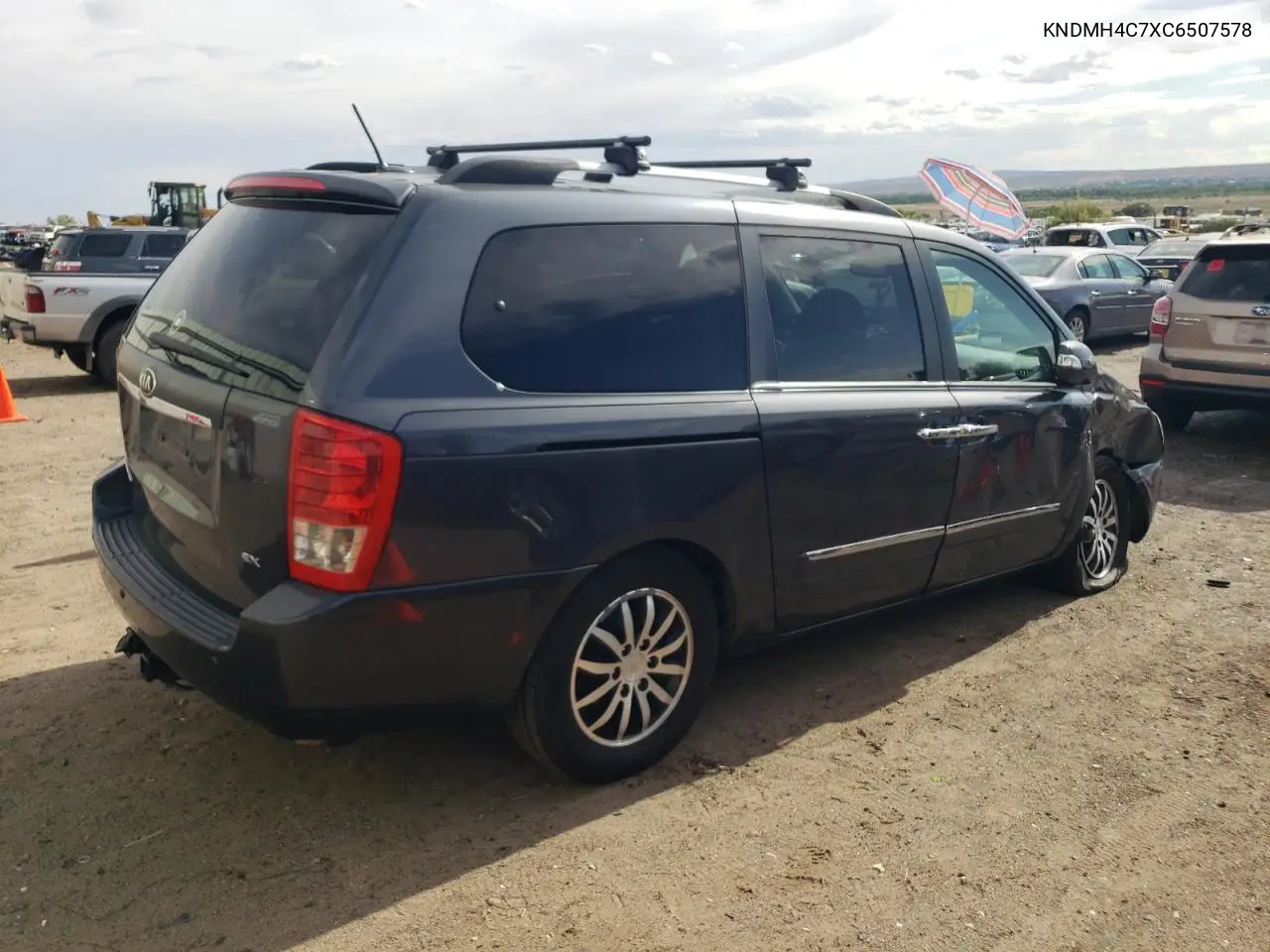 2012 Kia Sedona Ex VIN: KNDMH4C7XC6507578 Lot: 62613355