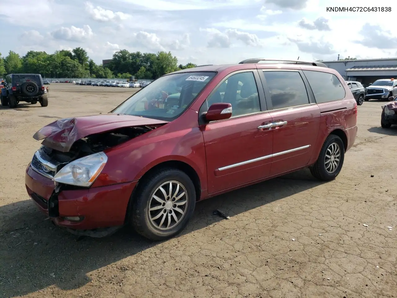2012 Kia Sedona Ex VIN: KNDMH4C72C6431838 Lot: 64603245