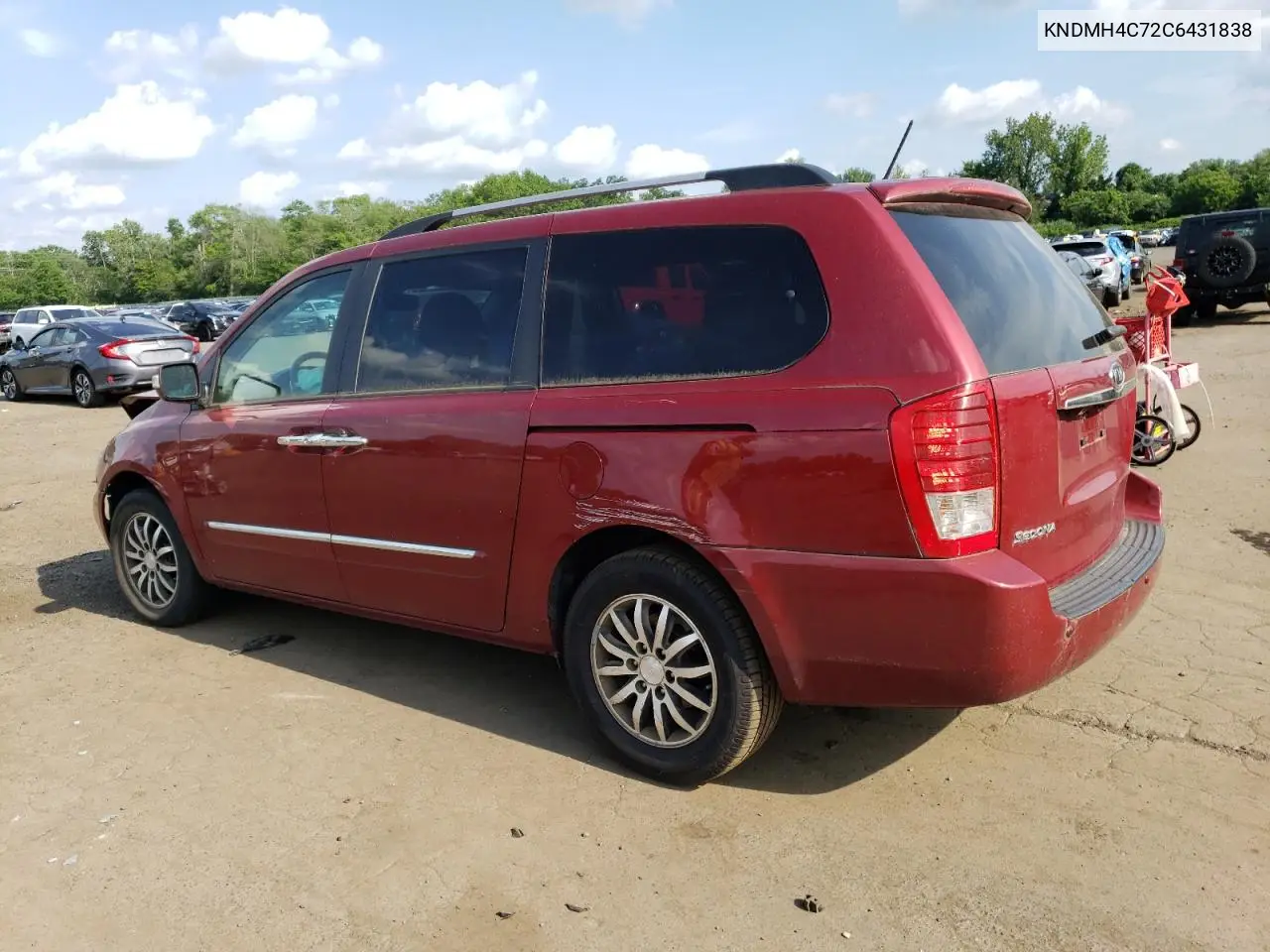 2012 Kia Sedona Ex VIN: KNDMH4C72C6431838 Lot: 64603245