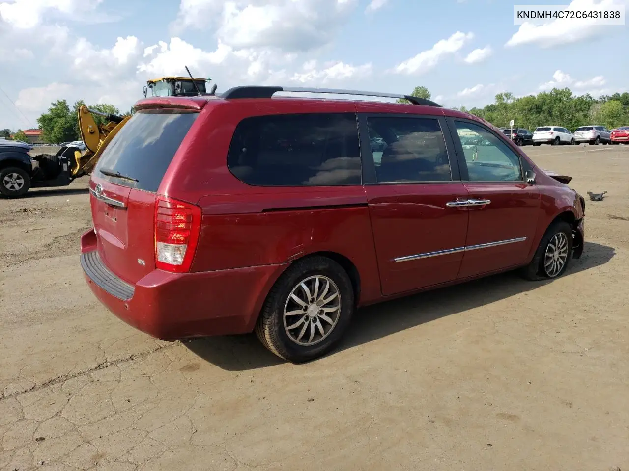 2012 Kia Sedona Ex VIN: KNDMH4C72C6431838 Lot: 64603245