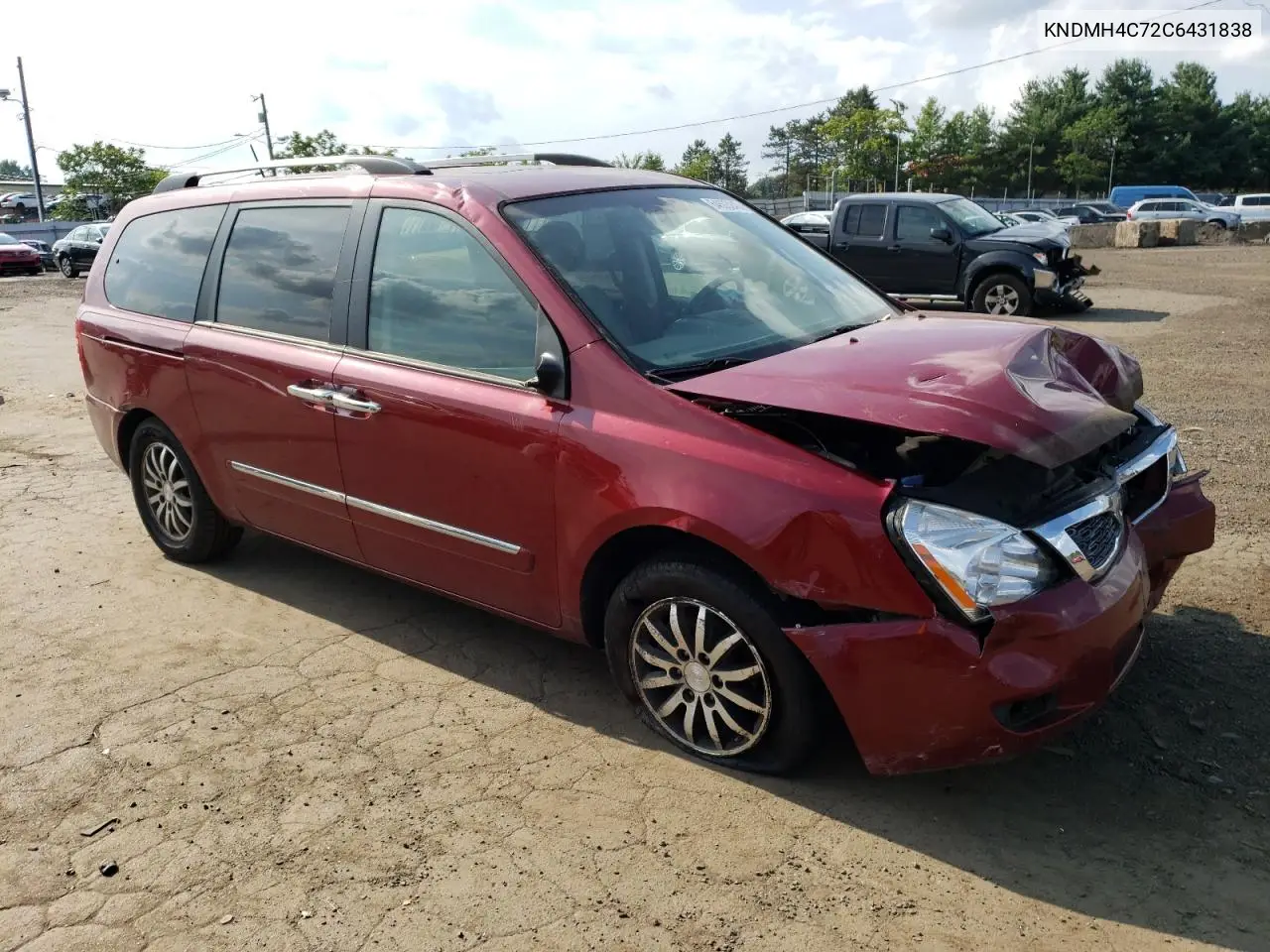 2012 Kia Sedona Ex VIN: KNDMH4C72C6431838 Lot: 64603245