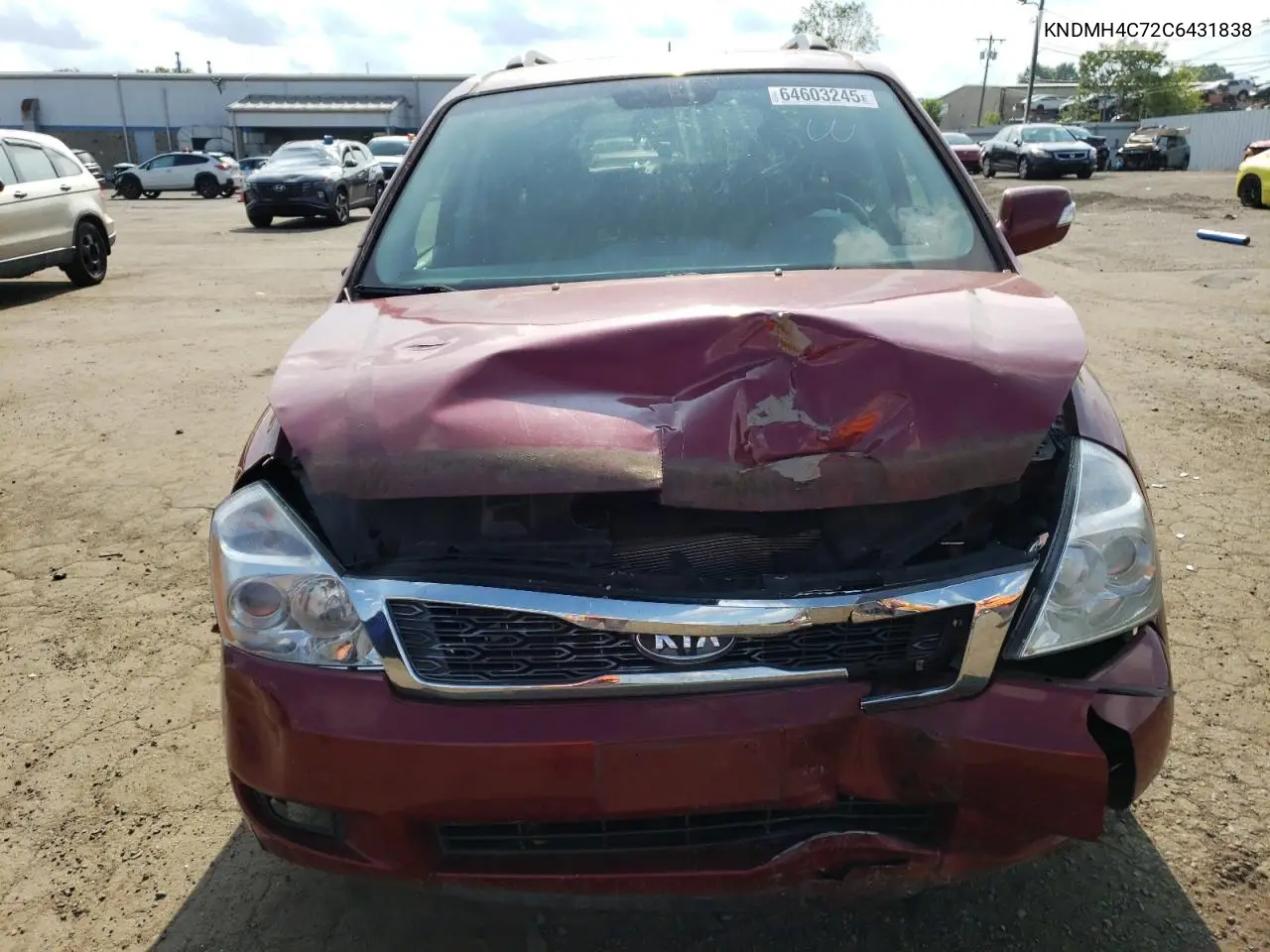2012 Kia Sedona Ex VIN: KNDMH4C72C6431838 Lot: 64603245