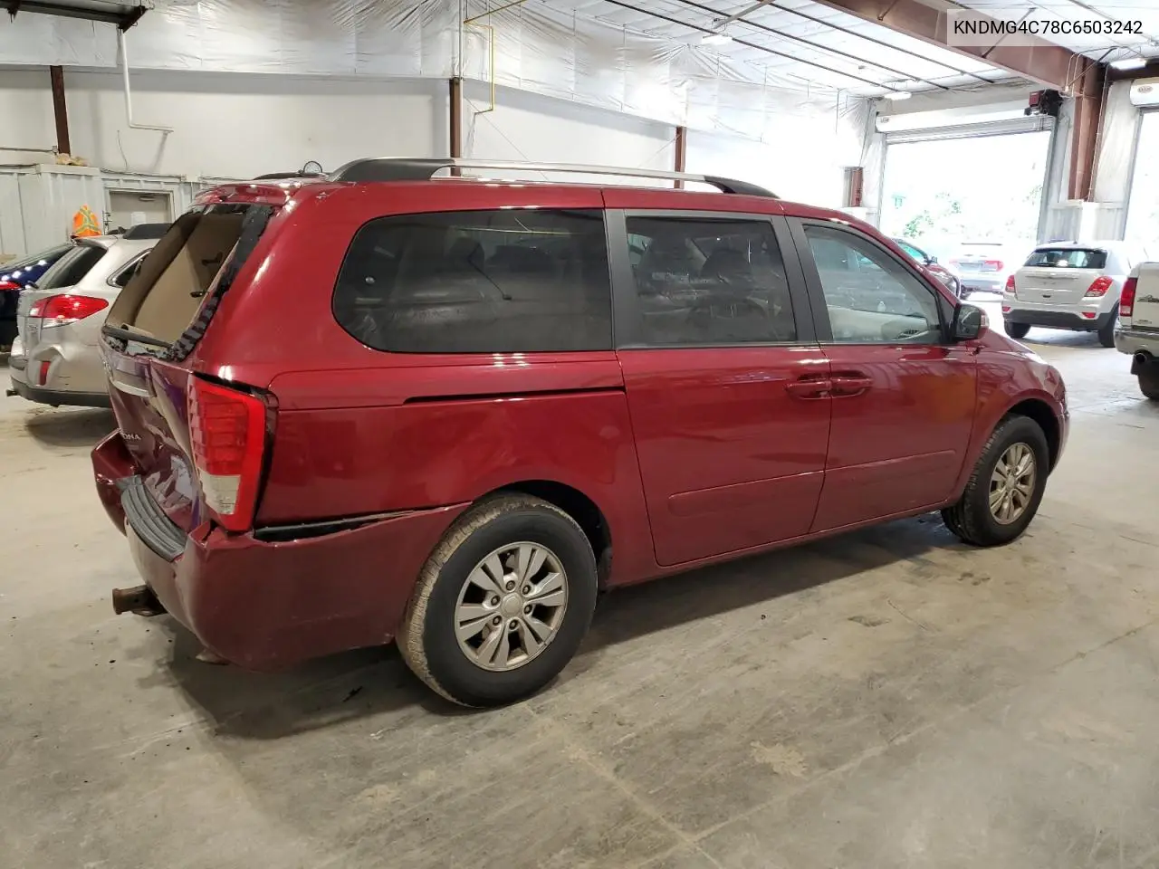2012 Kia Sedona Lx VIN: KNDMG4C78C6503242 Lot: 65193655