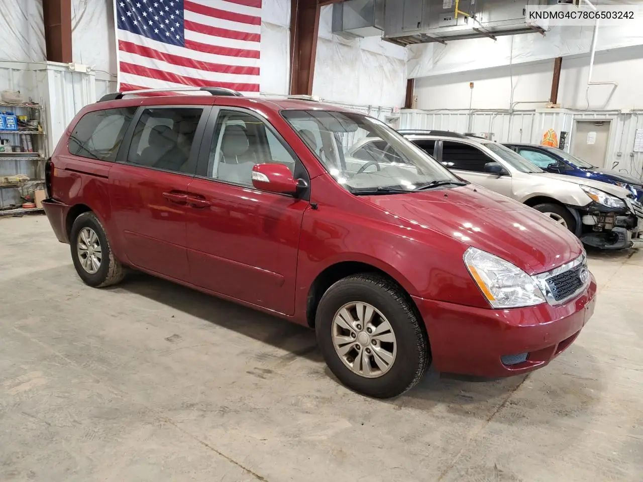 2012 Kia Sedona Lx VIN: KNDMG4C78C6503242 Lot: 65193655