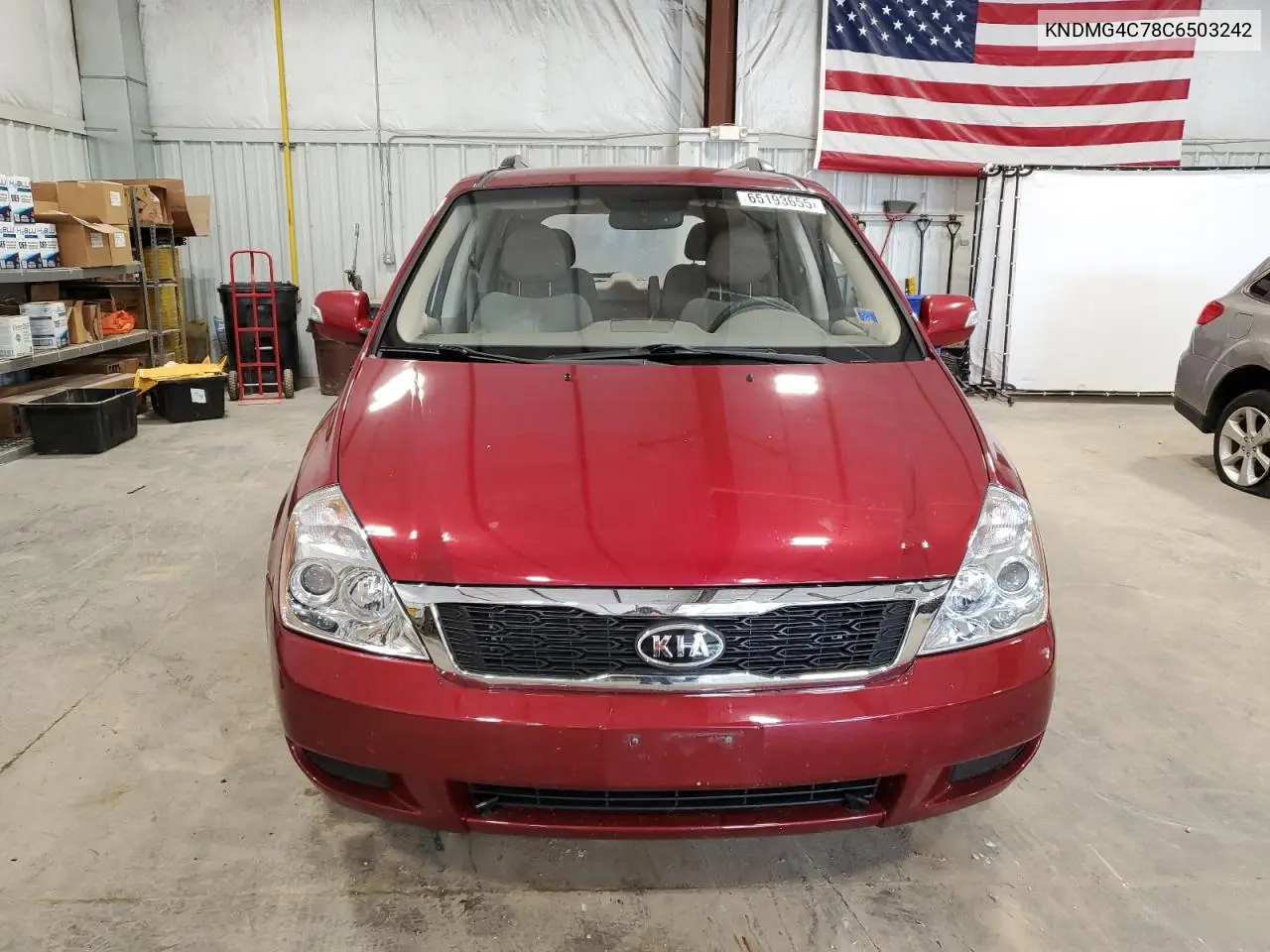 2012 Kia Sedona Lx VIN: KNDMG4C78C6503242 Lot: 65193655