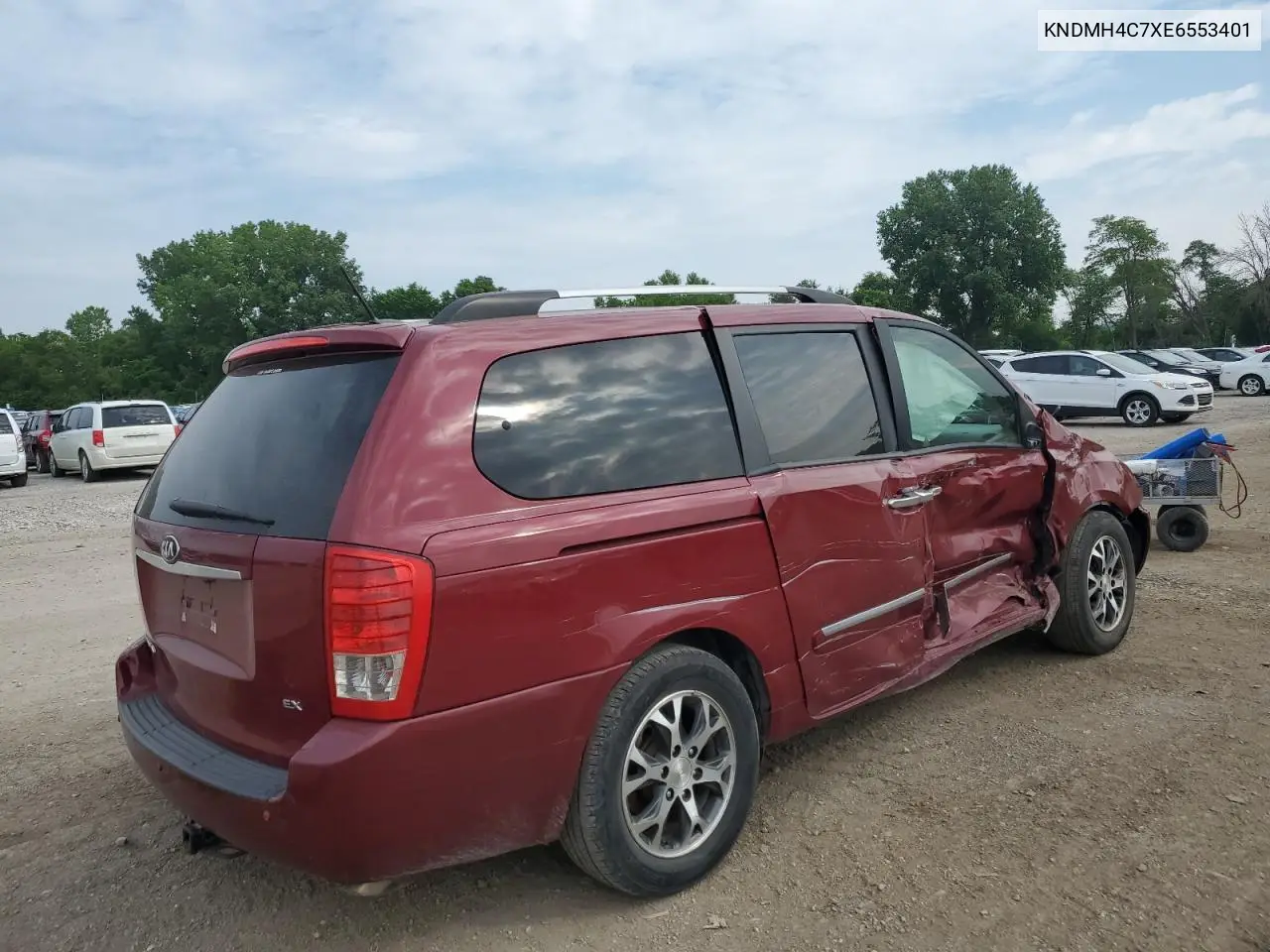 2014 Kia Sedona Ex VIN: KNDMH4C7XE6553401 Lot: 59881475