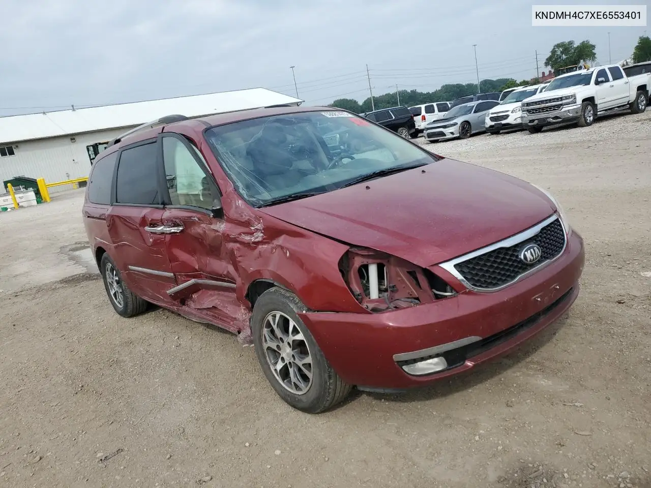 2014 Kia Sedona Ex VIN: KNDMH4C7XE6553401 Lot: 59881475