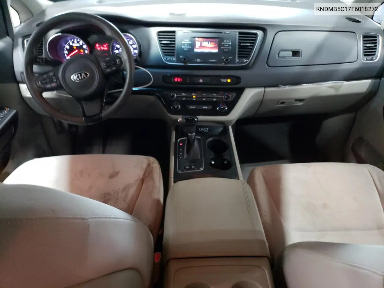 2015 Kia Sedona Lx VIN: KNDMB5C17F6018272 Lot: 57055665