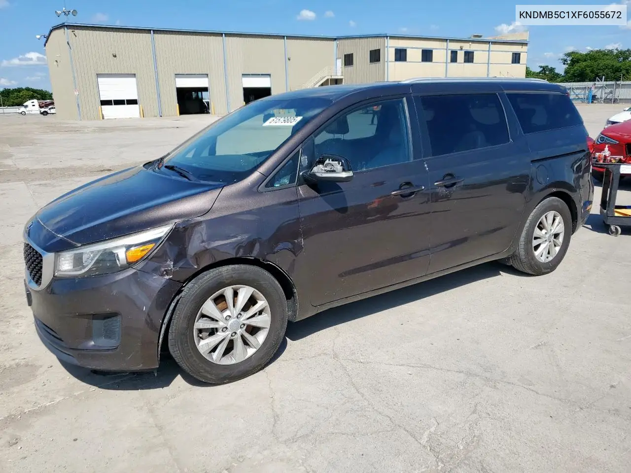 2015 Kia Sedona Lx VIN: KNDMB5C1XF6055672 Lot: 61579805